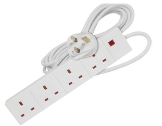 (image for) POWER+ 4 WAY EXTEN LEAD + NEON - 10M