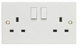 (image for) POWER+DOUBLE SWITCHED SOCKET - 1028