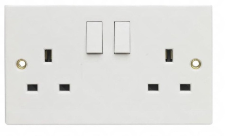(image for) POWER PLUS DOUBLE SWITCHED SOCKET - 13AMP