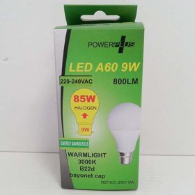 (image for) POWER+ LED BULB A60/9W B22 W/L - 800LUM