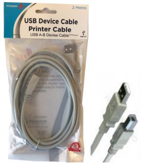 (image for) POWER+ USB CABLE PRINTER 2048 - 2M