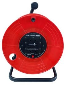 (image for) POWER+ CABLE REEL 4 GANG+STAND - 25M