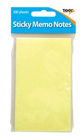 (image for) TIGER STICKY MEMO NOTES 100S - 12X7CM