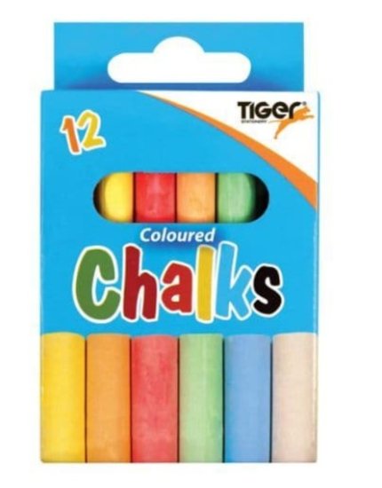 (image for) TIGER COLOUR CHALK - 12S