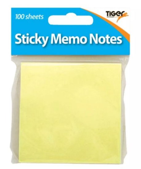 (image for) TIGER STICKY MEMO NOTES 100S - 7X7CM