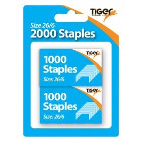 (image for) TIGER STAPLES 26/6 - 1000S