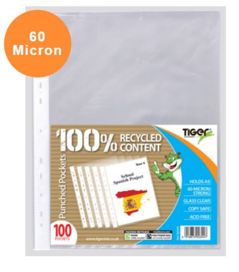 (image for) TIGER PUNCHED POCKETS CLEAR - A5