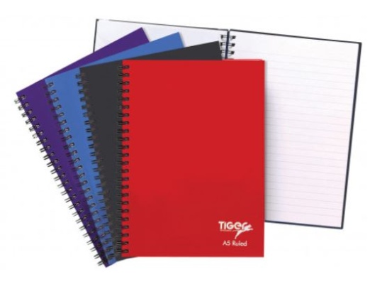 (image for) TIGER TWIN WIRE NOTEBOOK RULED