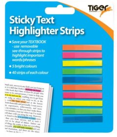 (image for) TIGER STICKY TEXT HIGHLIGHTER - 5COL