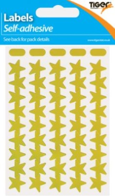 (image for) TIGER LABEL GOLD STAR S/ADHESI