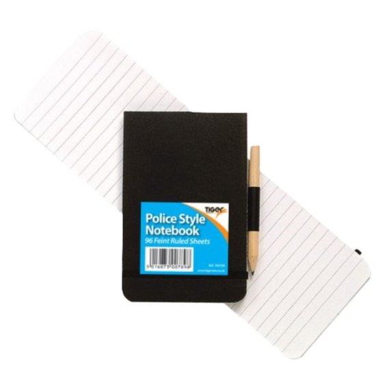 (image for) TIGER POLICE STYLE NOTEBOOK - STD