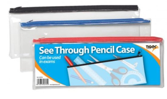 (image for) TIGER CLEAR PENCILCASE LONG - LONG