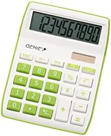 (image for) GENIE DESKTOP CALCULATOR GREEN - 840G