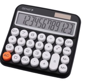 (image for) GENIE DESKTOP CALCULATOR BLACK - 612BK