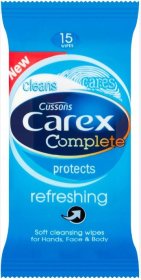 (image for) CAREX FACIAL WIPES REFRESHING - 15S