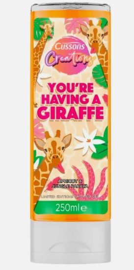 CUSSONS SHOWER GEL GIRAFFE - 250ML (image for) CUSSONS SHOWER GEL GIRAFFE - 250ML