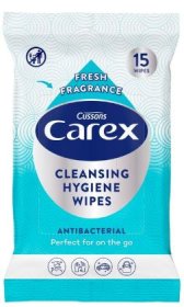(image for) CAREX HYGIENE WIPES - 15S