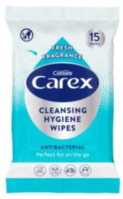(image for) CAREX HYGIENE WIPES - 15S