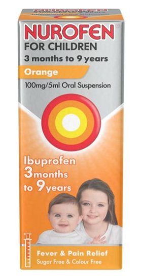 (image for) NUROFEN CHILDREN ORANGE - 100ML