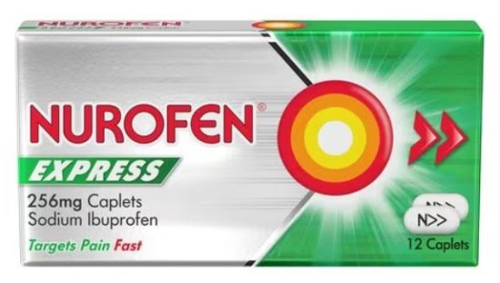 (image for) NUROFEN EXPRESS CAPLETS 12S - 256MG