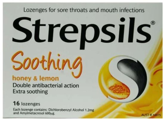 (image for) STREPSILS HONEY & LEMON - 16S