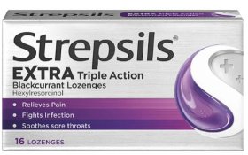 (image for) STREPSILS B/CURRANT LOZENGES - 16S