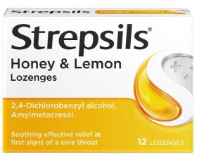 (image for) STREPSILS LOZENGE HONEY&LEMON - 12S