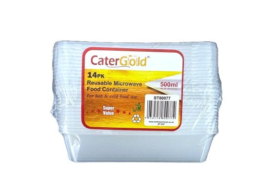 (image for) C/GOLD M/W FOOD CONTA+LID 14S