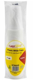 (image for) C/GOLD PLAST CUPS WHITE 60S - 7OZ