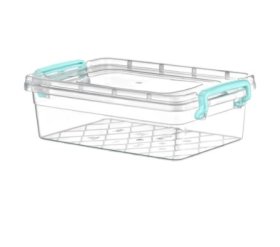 (image for) STORAGE BOX+LID MIDI CLEAR NO1 - 1.2LT