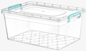 (image for) STORAGE BOX+LID CLEAR MAXI NO4 - 10LT