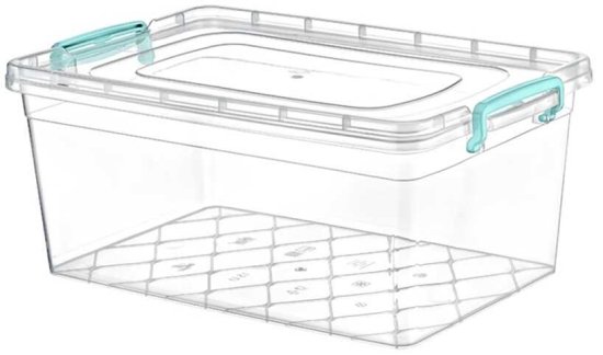 (image for) STORAGE BOX+LID CLEAR MAXI NO5 - 15L
