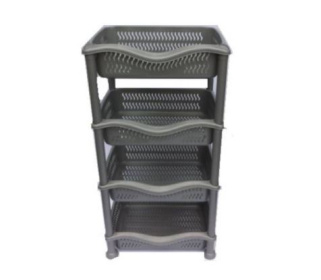 (image for) VEGETABLE RACK 4 TIER RECTA