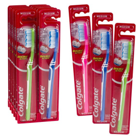 (image for) COLGATE TOOTH BRUSH DOUBLE ACTION - MEDIUM