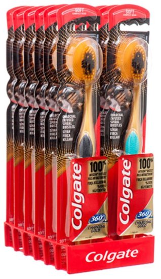 (image for) COLGATE BRUSH C/COAL GOLD - SOFT