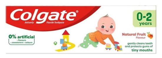 (image for) COLGATE PASTE KIDS FRUIT 0-2YR - 50ML