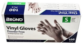 (image for) VINYL GLOVES POWDER FREE CLEAR - SMALL