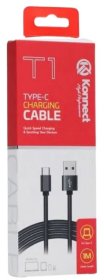 (image for) TYPE-C CABLE CHARGER BLACK - 1M