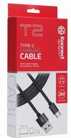 (image for) KONNECT TYPE-C CHARG/CABLE BLK - 2M