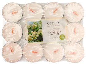 (image for) OPELLA TEALIGHT CANDLE JASMINE - 12S/3H