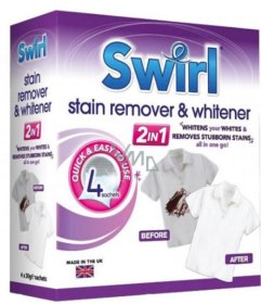 (image for) SWIRL STAIN REMOVER&WHITE 2IN1 - 4X30G