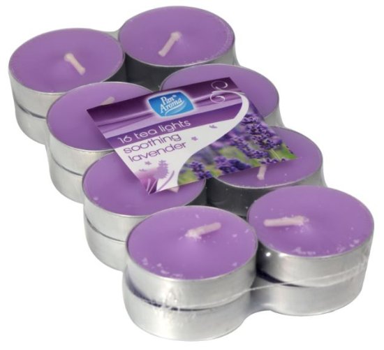 (image for) PAN/A TEALIGHT CANDLE S/LAVEND - 16S