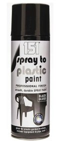(image for) SPRAY TO PLAST PAINT BLK GLOSS - 400ML