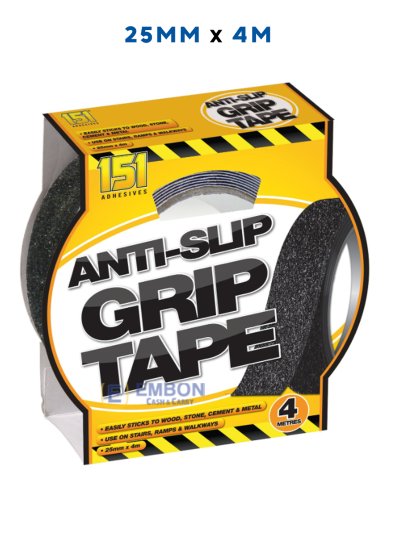 (image for) 151 ANTI-SLIP GRIP TAPE BLK 4M - 25MM