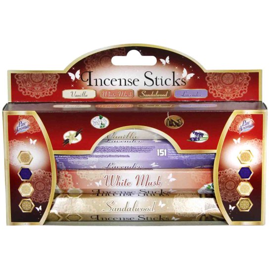 (image for) PAN/A INCENSE STICKS ASST 4PK - 15S