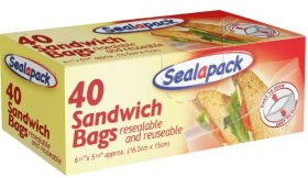 (image for) SEAL/P SANDWICH BAG 40S - 6X5"