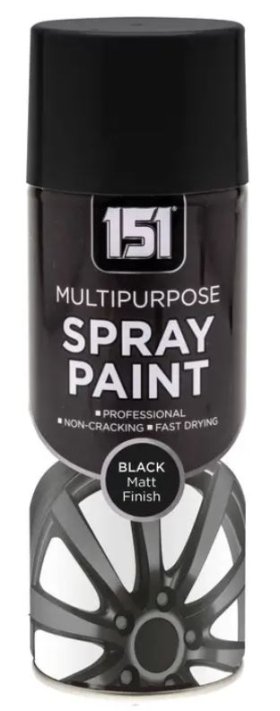 (image for) 151 SPRAY PAINT M/PUR BLK MATT - 400ML 