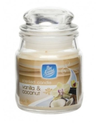(image for) SMALL JAR CANDLE WITH LID-VANILLA BEAN - 26HRS