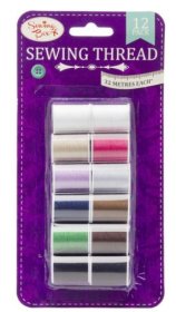 (image for) 151 SEWING THREAD ASST COLOURS - 12X32M