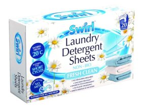 (image for) SWIRL LAUNDRY D/SHEET F/CLEAN - 20S